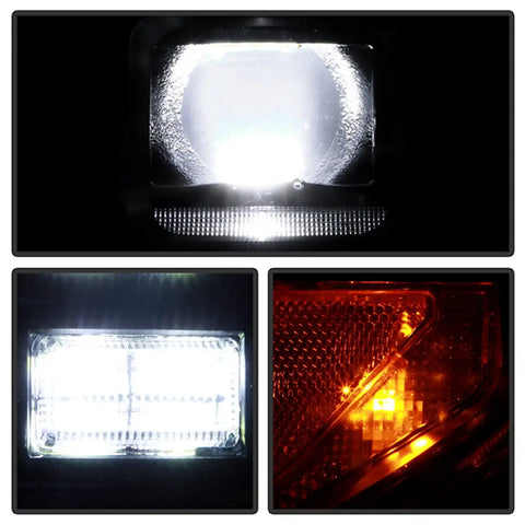 Spyder Auto 5088727 (Spyder Apex) High-Power LED Module (High Beam And Low Beam) Equipped Headlights - Black