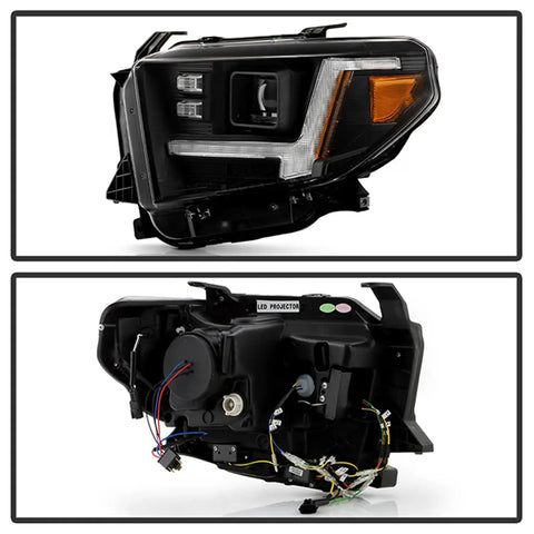 Spyder Auto 5088727 (Spyder Apex) High-Power LED Module (High Beam And Low Beam) Equipped Headlights - Black