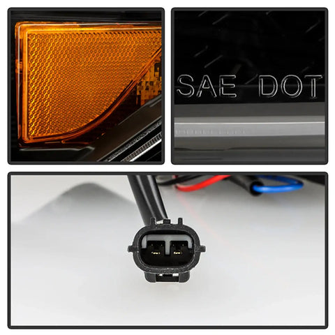 Spyder Auto 5088727 (Spyder Apex) High-Power LED Module (High Beam And Low Beam) Equipped Headlights - Black