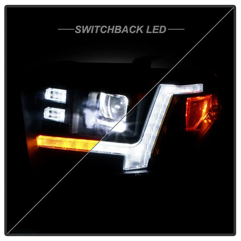 Spyder Auto 5088727 (Spyder Apex) High-Power LED Module (High Beam And Low Beam) Equipped Headlights - Black