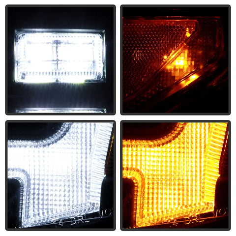Spyder Auto 5088802 (Spyder Signature) Projector Headlights - Switch Back Sequential LED Turn Signal Light Black
