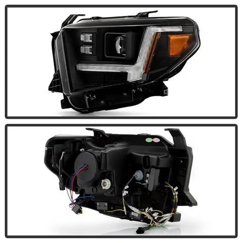 Spyder Auto 5088802 (Spyder Signature) Projector Headlights - Switch Back Sequential LED Turn Signal Light Black