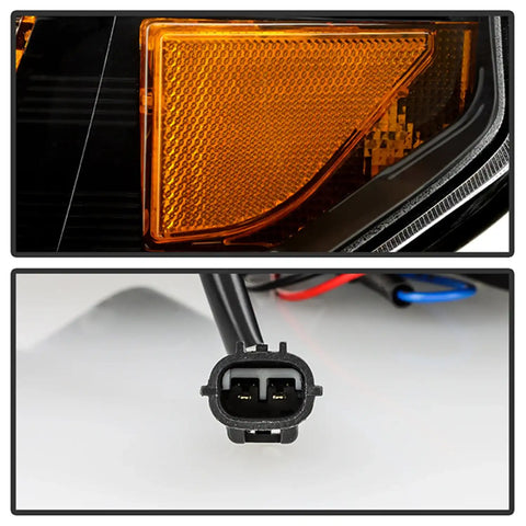 Spyder Auto 5088802 (Spyder Signature) Projector Headlights - Switch Back Sequential LED Turn Signal Light Black