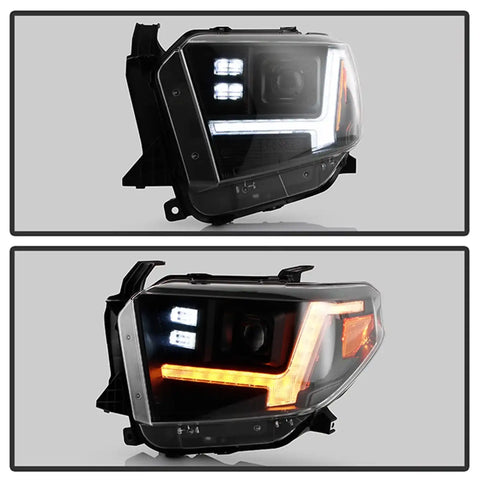 Spyder Auto 5088802 (Spyder Signature) Projector Headlights - Switch Back Sequential LED Turn Signal Light Black