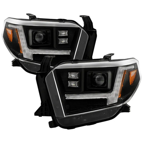 Spyder Auto 5088802 (Spyder Signature) Projector Headlights - Switch Back Sequential LED Turn Signal Light Black