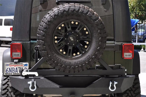 DV8 Offroad RBSTTB-01BR 07-18 Jeep JK Stubby Rear Bumper BRG Carrier