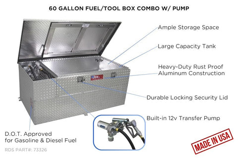 RDS MFG INC 73326 TRANSFER COMBO W/PUMP 60G