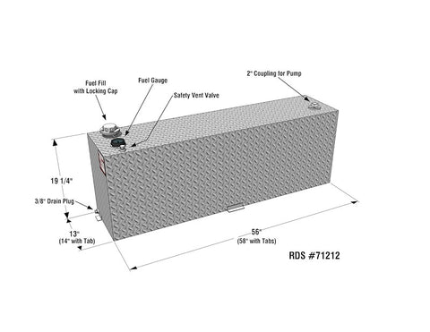 RDS MFG INC 71212 TRANSFER TANK 60GAL