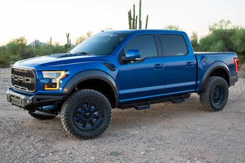 Raptor Series RTS22FD Magnum RT - Drop Steps Black Textured Alloy Steel 15-23 Ford F-150 22-23 Lightning 17-23 F-250/F-350 Super Duty Crew Cab