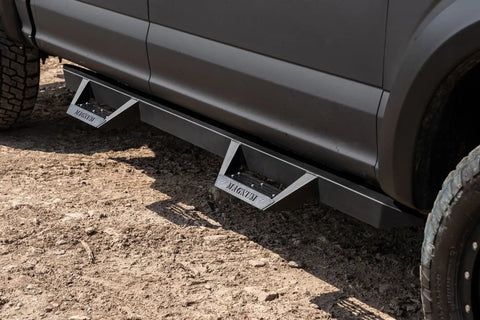 Raptor Series RTS22FD Magnum RT - Drop Steps Black Textured Alloy Steel 15-23 Ford F-150 22-23 Lightning 17-23 F-250/F-350 Super Duty Crew Cab