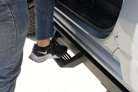 ICI RTS31DG Raptor Series - RT Steps Black Textured Angular Drop Step Design Non Slip