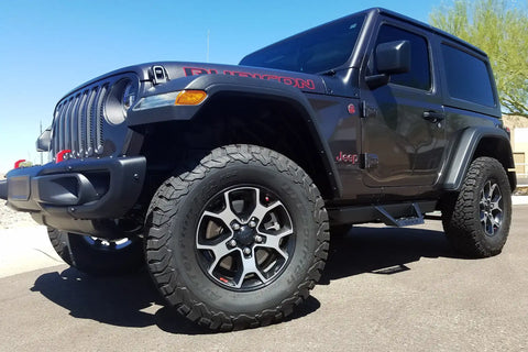 Raptor Series RTS47JP Magnum RT - Drop Steps Black Textured Alloy Steel 18-24 Jeep Wrangler JL 2 Door