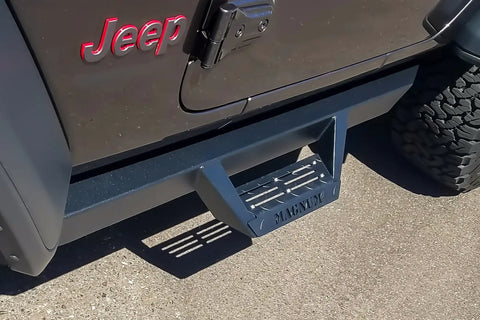 Raptor Series RTS47JP Magnum RT - Drop Steps Black Textured Alloy Steel 18-24 Jeep Wrangler JL 2 Door