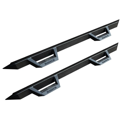 Raptor Series RTS26CH Magnum RT - Drop Steps Black Textured Alloy Steel 19-24 Chevy Silverado/GMC Sierra 1500 20-24 Silverado/Sierra 2500/3500 HD Crew Cab