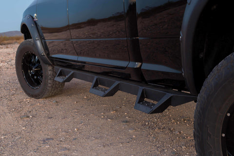 Raptor Series RTW212DG Magnum RT - Wheel To Drop Steps Black Textured Alloy Steel 09-15 Dodge Ram 1500 10-15 2500/3500 Crew Cab 6.4ft Bed