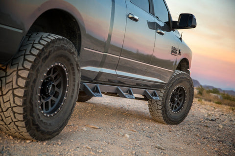 Raptor Series RTW212DG Magnum RT - Wheel To Drop Steps Black Textured Alloy Steel 09-15 Dodge Ram 1500 10-15 2500/3500 Crew Cab 6.4ft Bed