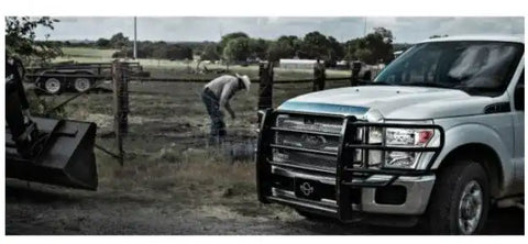 Ranch Hand GGF111BL1 Legend Series Grille Guard Retains Factory Tow Hook