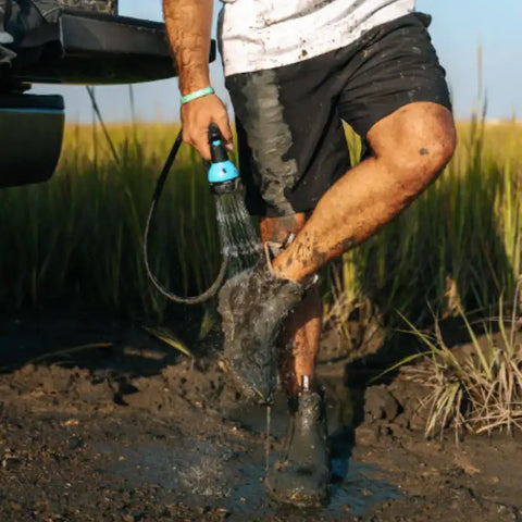 Rinse Kit 857007006357 Camp Shower Cube 4 Gallon Capacity 12 Volt Battery Powered