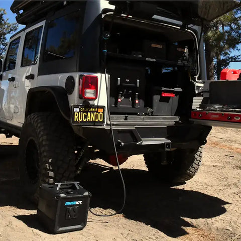 Rinse Kit 857007006357 Camp Shower Cube 4 Gallon Capacity 12 Volt Battery Powered