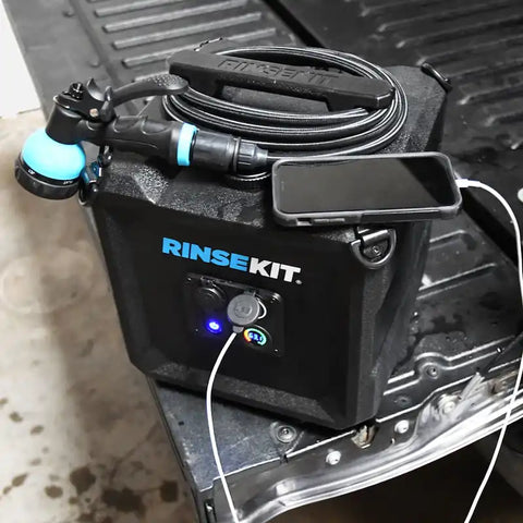 Rinse Kit 857007006357 Camp Shower Cube 4 Gallon Capacity 12 Volt Battery Powered