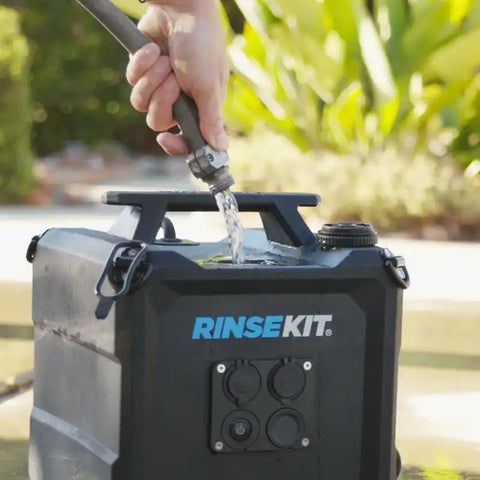 Rinse Kit 857007006357 Camp Shower Cube 4 Gallon Capacity 12 Volt Battery Powered