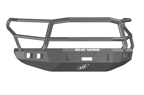 1421 TUNDRA FRONT LONESTAR WINCH BUMPER W/ SQUARE LIGHT MOUNTSTXT BLK;LIGHT SOLD SEPARATELY