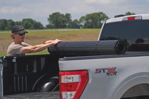 Rough Country 50221550 Hard Roll Up Bed Cover 5'7" Bed Ford F-150 (15-25) F-150 Lightning (22-24)
