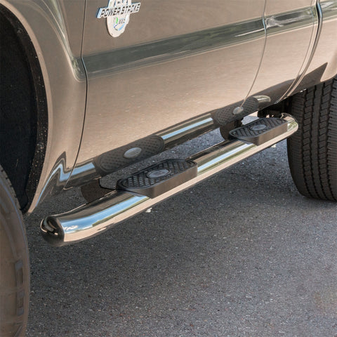 ARIES S223006-2 - 4 Polished Stainless Oval Side Bars, Select Ford Excursion, F-250, F-350