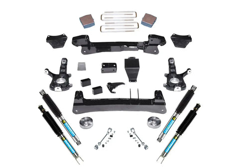 Superlift K121B 6 Lift Kit - 99-06 Silverado/Sierra 1500 4WD Knuckle w/ Bilstein Shocks