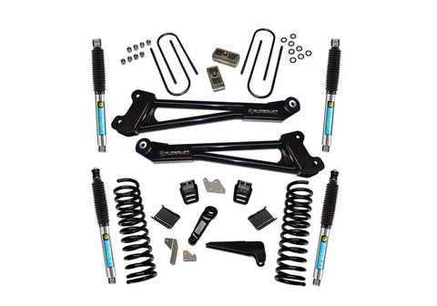 Superlift K144B 4 Lift Kit-13-18 Ram 3500 4WD-Diesel - Replacmnt Radius Arms w/ Bilstein Shocks