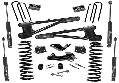 Superlift K975 4 Lift Kit - 05-07 F250/F350 4WD Dsl w/ Replacement Radius Arms SL Shocks