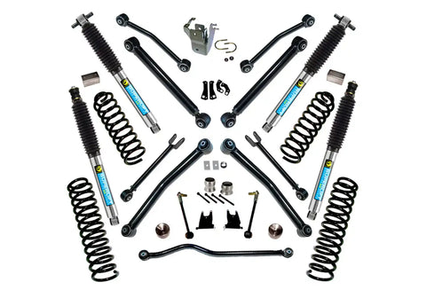 Superlift K997B 4 Lift Kit - 07-18 Wrangler JK 4-door w/ Reflex Ctrl Arms & Bilstein Shocks