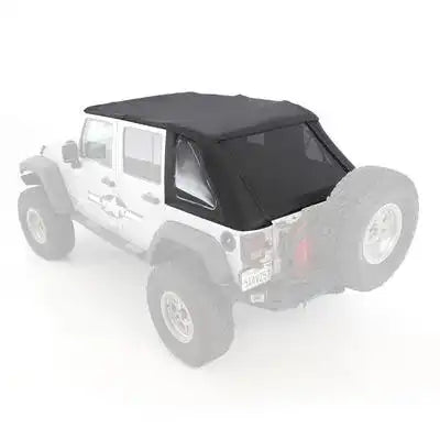 Smittybilt 9073235 - BOWLESS COMBO TOP W/TINTED WINDOWS BLACK DIAMOND JEEP, 07-18 (JK) 2 DOOR