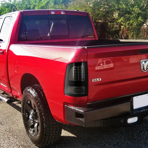 Spec-D Tuning LT-RAM09BBLED-TM Tail Light Assembly Glossy Black Housing