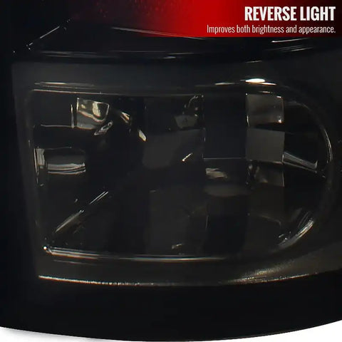 Spec-D Tuning LT-RAM09BBLED-TM Tail Light Assembly Glossy Black Housing