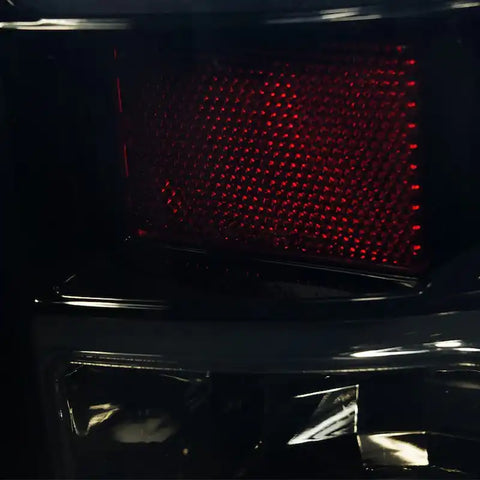 Spec-D Tuning LT-RAM09BBLED-TM Tail Light Assembly Glossy Black Housing