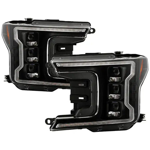 Spyder Auto 5088475 (Spyder Apex) High-Power LED Module (High Beam And Low Beam) Equipped Headlights - Black