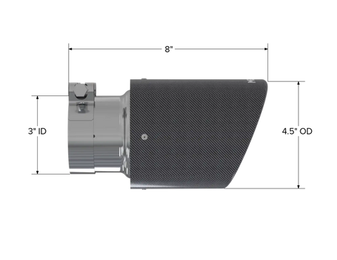 MBRP Exhaust T5151CF - Carbon Fiber Stainless Steel.