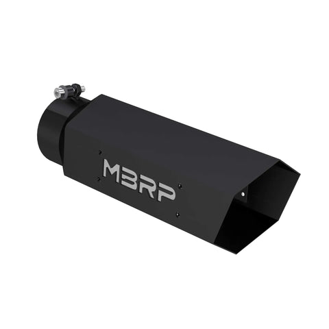 MBRP Exhaust T5164BLK - Black Series Universal 4 Hexagon Shaped Tip.