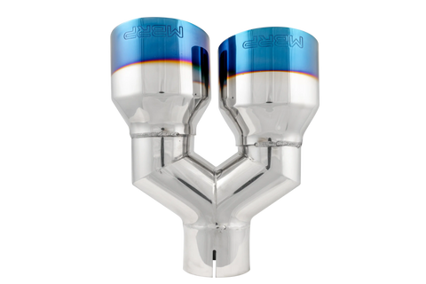 MBRP Exhaust T5178BE - 2.5 Inlet Tip. T304 Stainless Steel, Burnt End.