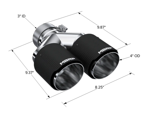 MBRP Exhaust T5183CF - T304 and Carbon Fiber.