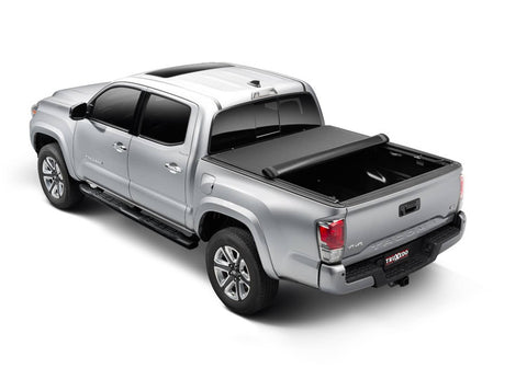 Truxedo 1457101 - Tonneau Cover PRO X15 Soft Roll-Up Hook And Loop Lockable Using Tailgate Handle Lock