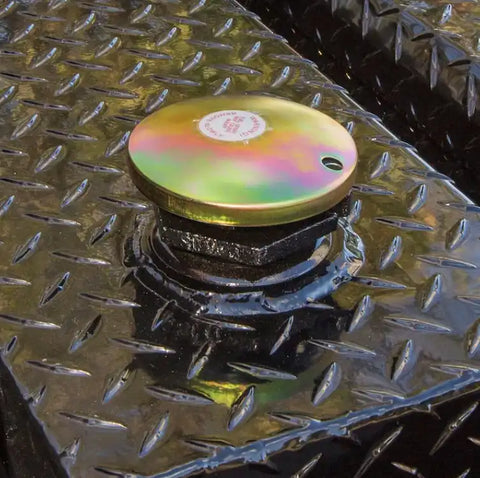 UWS TT-100HH-B - Gloss Black Hammerhead-Style 100-Gallon Aluminum L-Shape Transfer Tank