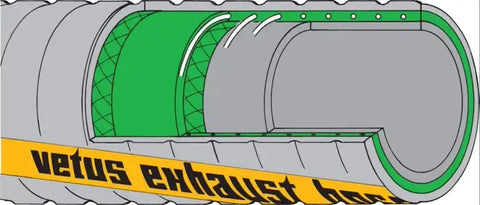 VETUS SLANG45 RUBBER EXHAUST HOSE 45 MM INTER