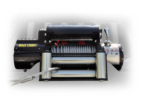 DV8 Offroad WB12SC 12,000 lbs. Winch with Steel Cable