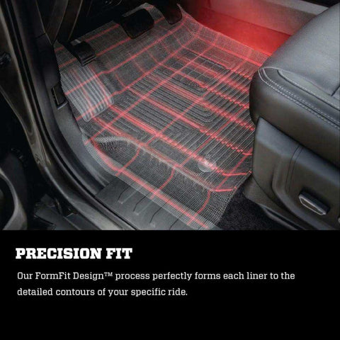 Husky Liner 18791 Floor Liner WeatherBeater Molded Fit Raised Ridge Black TPO