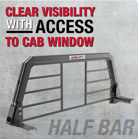 WEATHERGUARD 11908-52-01 HALF BAR ALUMINUM HEADACHE RACK