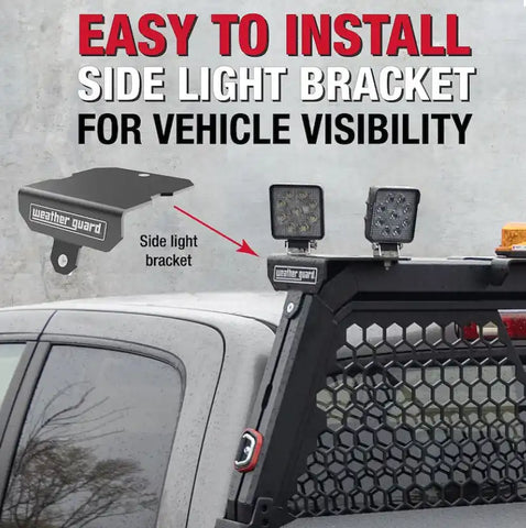 WEATHERGUARD 11908-52-01 HALF BAR ALUMINUM HEADACHE RACK