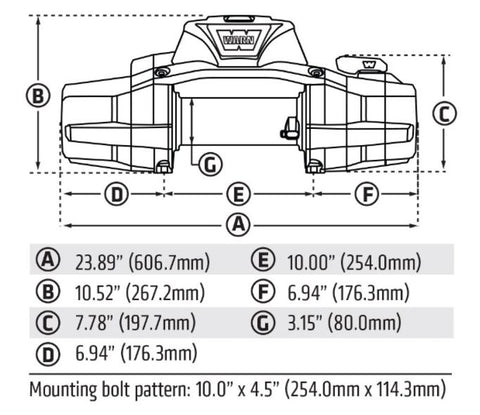 Warn 110014 ZEON XD 14-S WITH 80? OF 3/8? SPYDURA PRO SYNTHETIC ROPE