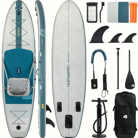 Weekender Plus 2 Inflatable Stand Up Paddle Board River Rock